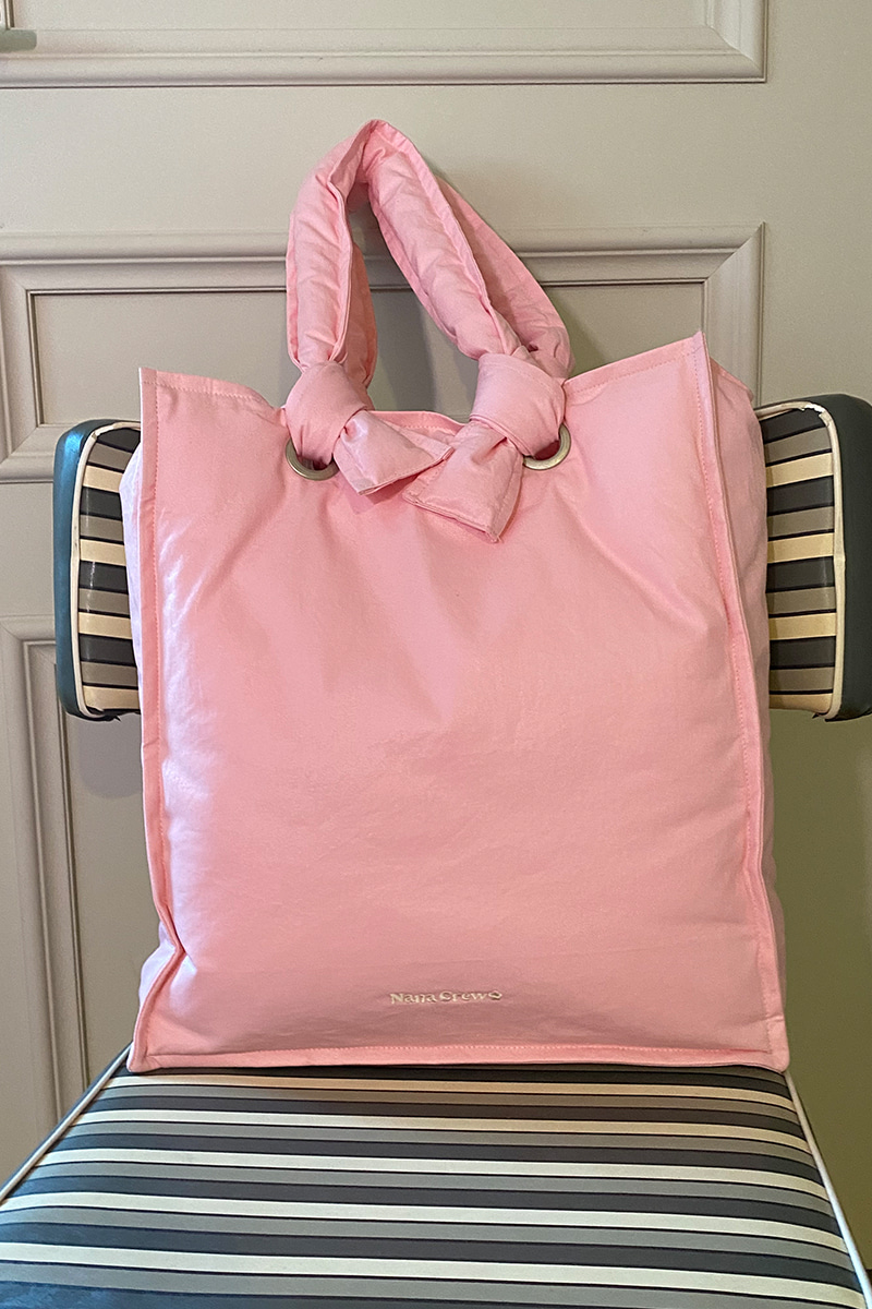 BELLY PUFFER TOTE BAG - BLUSH PINK